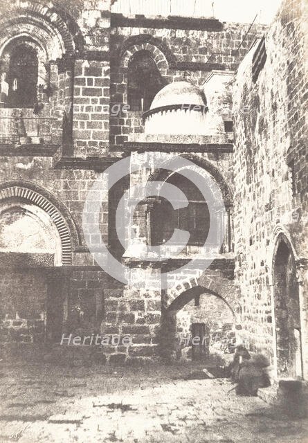 Jérusalem, Saint Sépulcre, Vue générale de la Chapelle du Calvaire, 1854. Creator: Auguste Salzmann.