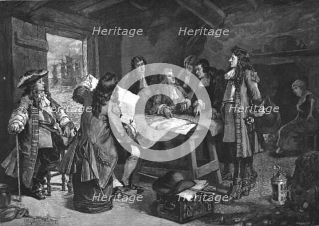 ''A Council of War after the Landing of the Prince of Orange; after H. Gillard Glindoni', 1888. Creator: Williamson.