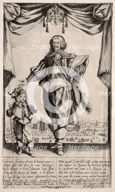 Claude Deruet and His Son, 1632. Creator: Jacques Callot (French, 1592-1635).