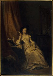 Portrait d'une actrice (Mme Volnys ?), c1835. Creator: Adèle-Anaïs Colin.
