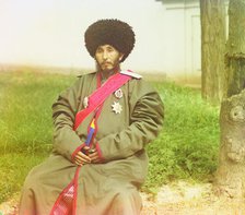 Isfandiyar, Khan of the Russian protectorate of Khorezm (Khiva)..., between 1910-1915. Creator: Sergey Mikhaylovich Prokudin-Gorsky.