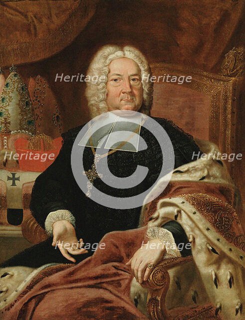 Portrait of Friedrich Karl von Schönborn (1674-1746), Prince-Bishop of Würzburg and..., 18th century Creator: Anonymous.