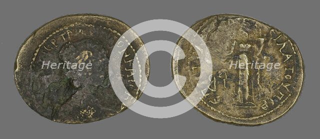 Coin Depicting a Female Bust, 98-117 (?). Creator: Unknown.