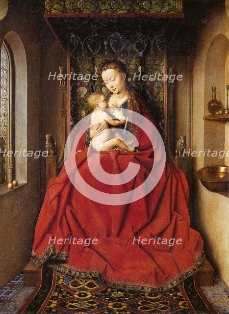 The Lucca Madonna. Artist: Eyck, Jan van (1390-1441)