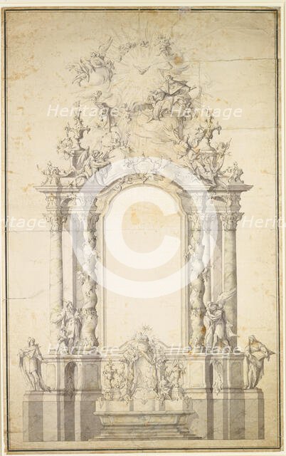 Design for a high altar, c1750. Creator: Johann Baptist Straub.
