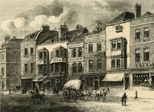 'The Borough, High Street, in 1825', (c1878). Creator: Unknown.