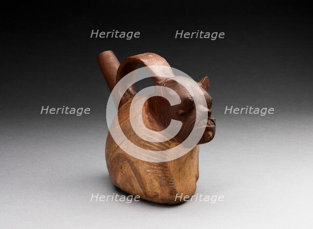 Single Spout Bottle in the form of a Animal with Lined Skin, A.D. 1000/1476. Creator: Unknown.