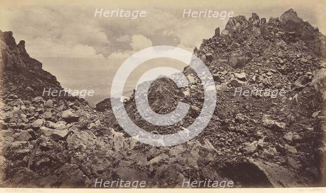 Quezaltenango from the Crater of a Volcano, 1877. Creator: Eadweard J Muybridge.