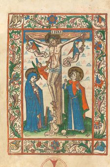 Christ on the Cross with Angels, 1483. Creator: Unknown.