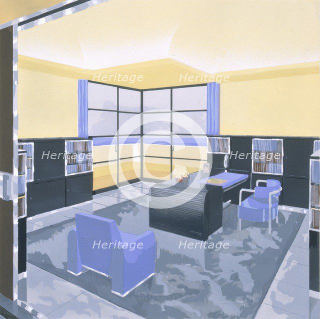 Office, 1920s. Creator: Jacques Meistermann (fl.1920).