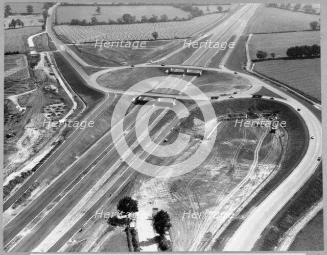 M1 Motorway, Junction 16, M1, Upper Heyford, South Northamptonshire, Northamptonshire, 1958 - 1959. Creator: John Laing plc.