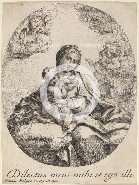 Virgin and Child on a Cloud, 1702. Creator: Antonio Balestra.
