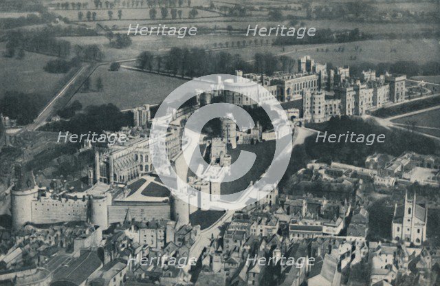 'Girt with Grey Embattled Walls and Towers, The Oldest Home of British Majesty', c1935. Artist: Aeronims.