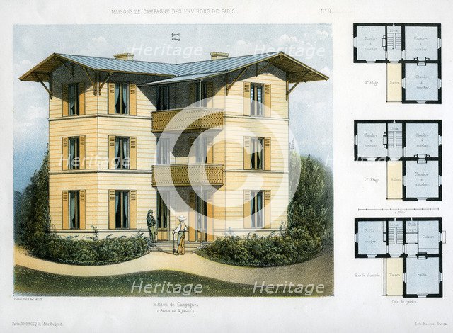 Maison de Campagne, c1860. Artist: Victor Petit