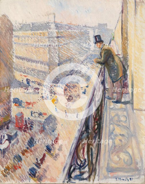Rue Lafayette, 1891. Creator: Edvard Munch.