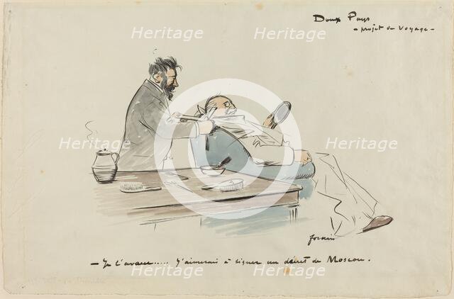 Project de Voyage, c. 1897. Creator: Jean Louis Forain.