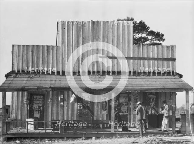 Store with false front, Vicinity of Selma, Alabama, 1936. Creator: Walker Evans.