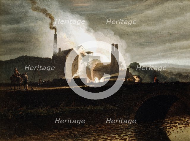 Industrial landscape, Wales, 19th century. Artist: Penry Williams