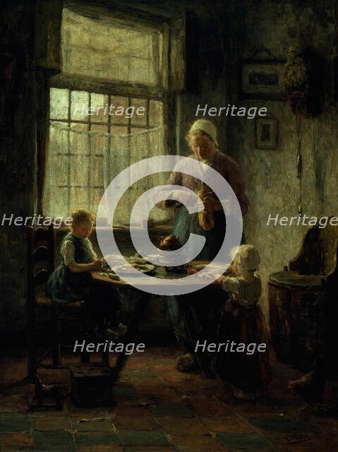 A Family Meal, 1890s (?). Creator: Evert Pieters.