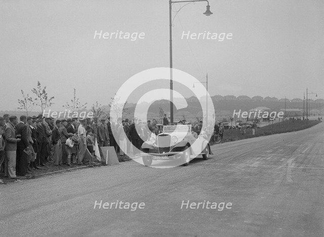 Essex Terraplane of Norman Black competing in the RSAC Scottish Rally, 1933. Artist: Bill Brunell.