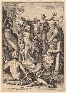 The Seven Virtues, 1588. Creator: Jacob Matham.