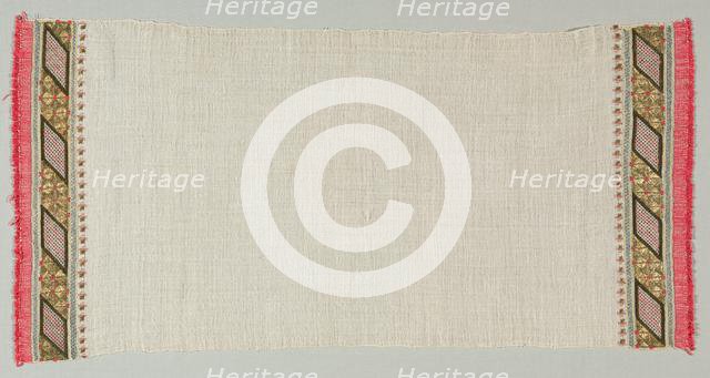 Embroidered Towel (Peshkir), 19th century. Creator: Unknown.