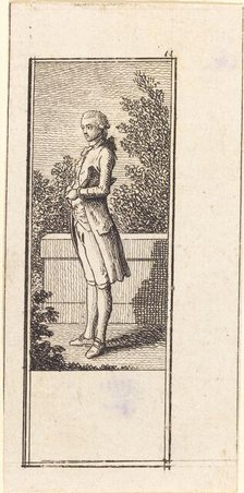 Young Man with Hat under Arm, 1784. Creator: Daniel Nikolaus Chodowiecki.