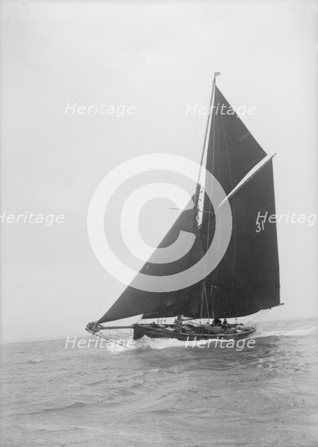 The 40 ton cutter 'Zoraida', 1939. Creator: Kirk & Sons of Cowes.