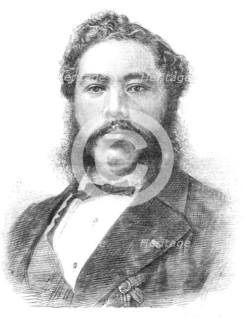 Kalakaua I., King of the Sandwich Islands (Hawaii), 1881. Creator: Unknown.