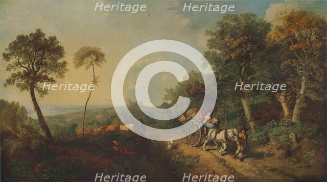 'Landscape with Market Cart', 18th century, (1935). Artist: Thomas Gainsborough.