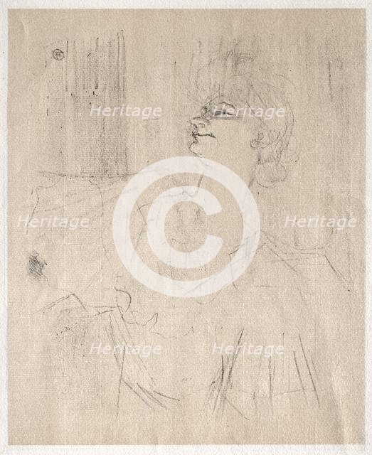 Yvette Guilbert: à Ménilmontant, de Bruant, 1898. Creator: Henri de Toulouse-Lautrec (French, 1864-1901).