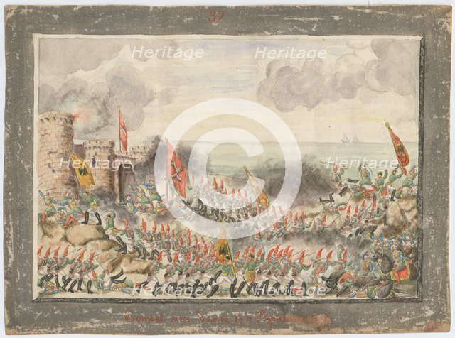 The Siege of Varna on September 1828, 1829. Artist: Anonymous  