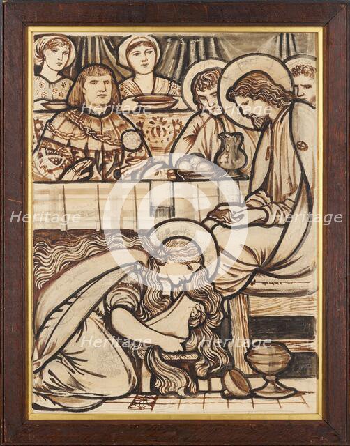 The Magdalen anointing Christ's Feet, 1863. Creator: Sir Edward Coley Burne-Jones.