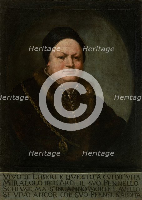 Portrait of the painter Pietro Liberi (1605-1687). Artist: Liberi, Marco (c. 1640-after 1687)