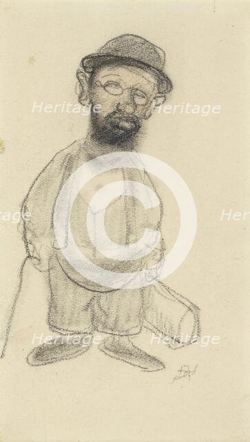 Portrait of Henri de Toulouse-Lautrec. Creator: Rassenfosse, Armand (1862-1934).