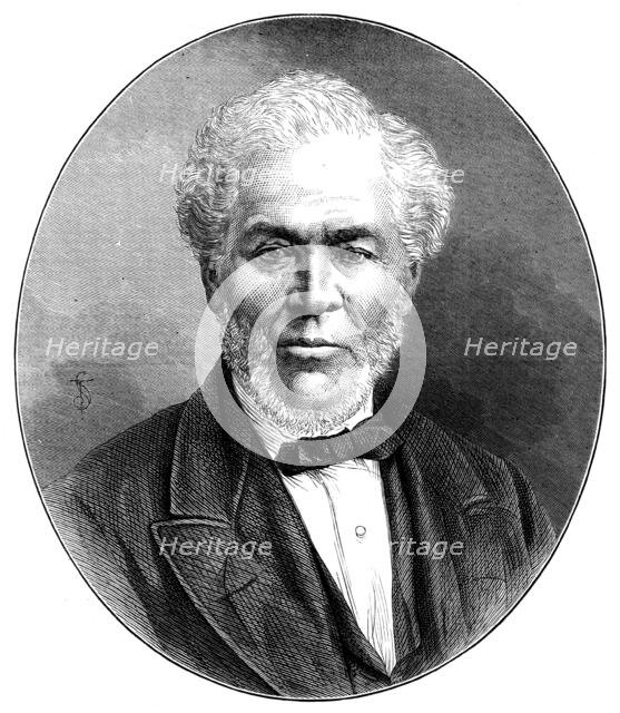 The Right Hon. Andrew Lusk, M.P., Lord Mayor of London, 1873. Creator: Unknown.