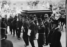 Schley, Winfield Scott, Rear Admiral, U.S.N. Funeral, St. John's Church - Masons, 1911. Creator: Harris & Ewing.