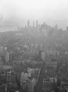 New York City views, skyline, between 1931 and 1938. Creator: Arnold Genthe.