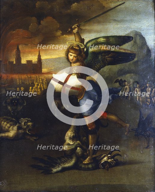 'St Michael the Archangel', c1503-1504. Artist: Raphael
