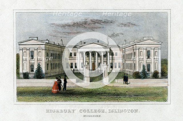 Highbury College, Islington, London, mid 19th century. Artist: Unknown