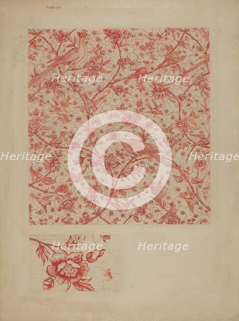 Bed Curtain, c. 1941. Creator: Alice Braun.