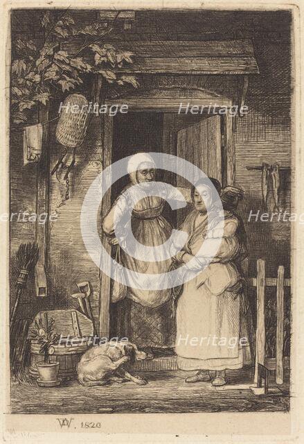 The Cottage Door, published 1824. Creator: David Wilkie.