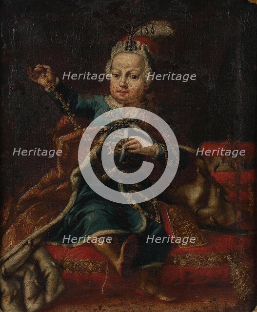 Portrait of Emperor Joseph II (1741-1790) as child, c.1745. Creator: Anonymous.