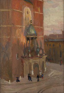 St Mary's Church in Krakow, c1904. Creator: Jan Stanislawski.