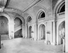 Main entrance hall, the New York Public Library, c.between 1910 and 1920. Creator: Unknown.