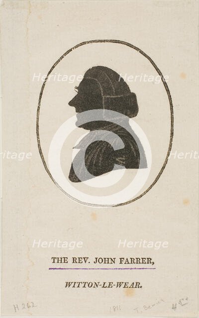 Rev. John Farrer, n.d. Creator: Thomas Bewick.