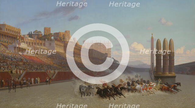 Chariot Race, 1876. Creator: Jean-Leon Gerome.
