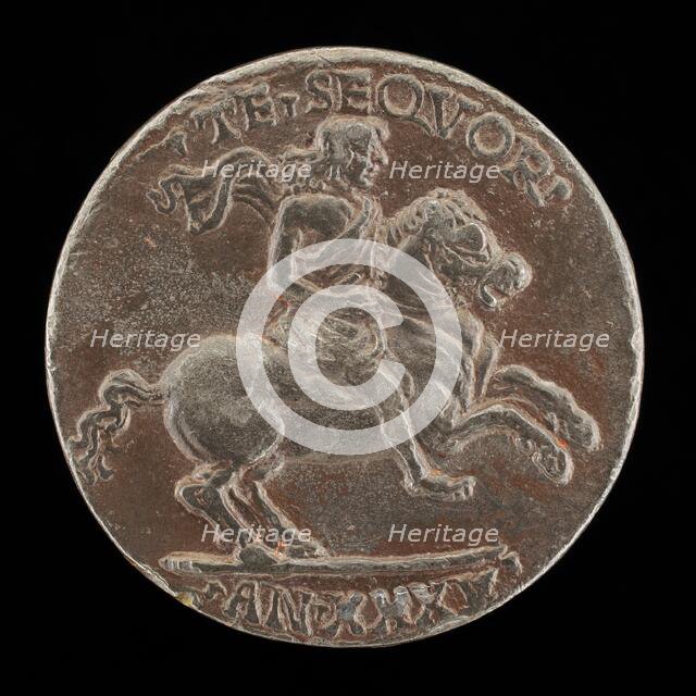 Giovanni Paolo Orsini on Horseback [reverse], c. 1485/1490. Creator: Unknown.