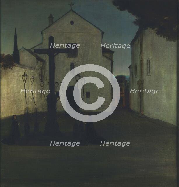 Plaza de los Dolores, 1900-1930. Creator: Romero de Torres, Julio (1874-1930).