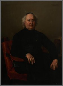 Portrait de Jean-Louis Gabriel, curé de Saint-Merri, 1862. Creator: Henri Lehmann.
